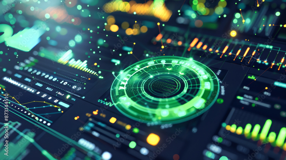 Digital marketing data visualization with graphs and charts Digital marketing data visualization with graphs and charts