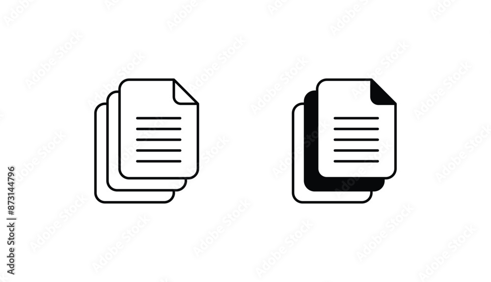 Document icon design with white background stock illustration Document icon design with white background stock illustration