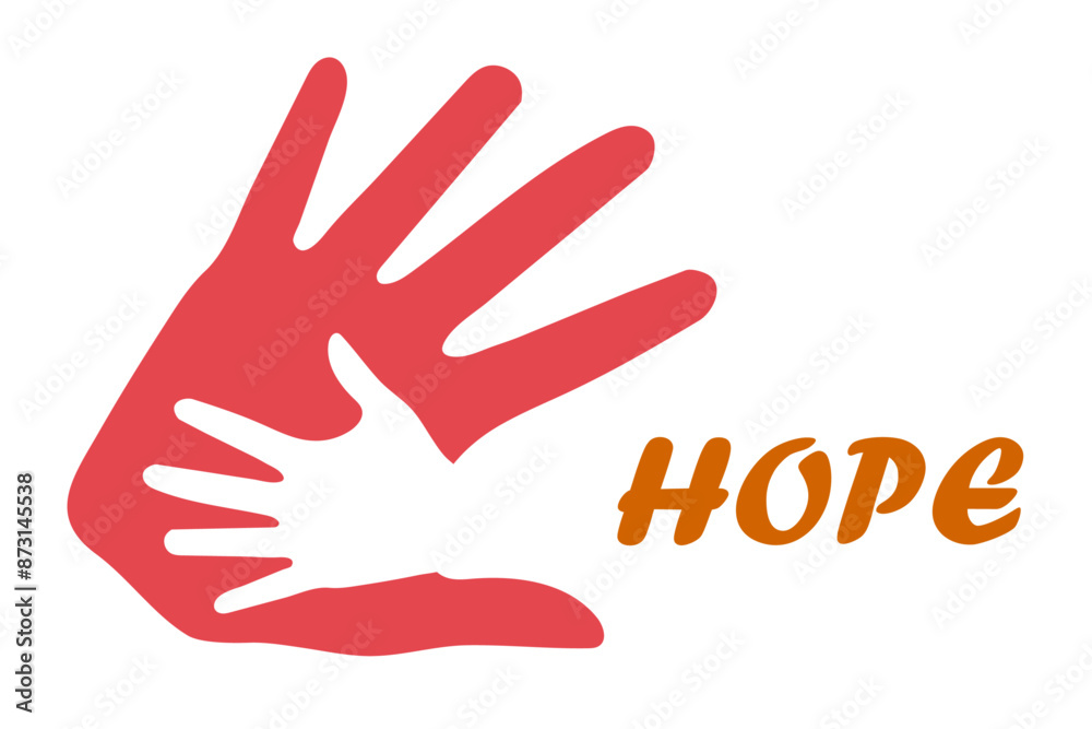 Conceptual banner for helping children. The hand of an adult with the small palm of a child, a symbol of help and salvation for children all over the world. Volunteer background vector template. Conceptual banner for helping children. The hand of an adult with the small palm of a child, a symbol of help and salvation for children all over the world. Volunteer background vector template.