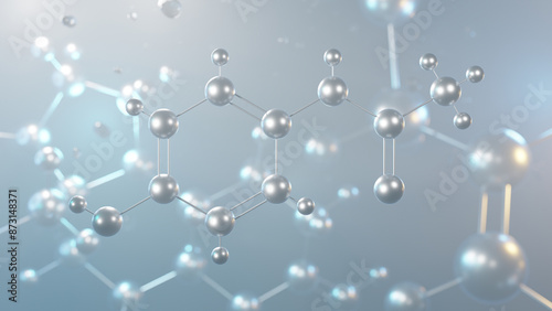 Photos paracetamol molecular structure, 3d model molecule, acetaminophen, structural ch