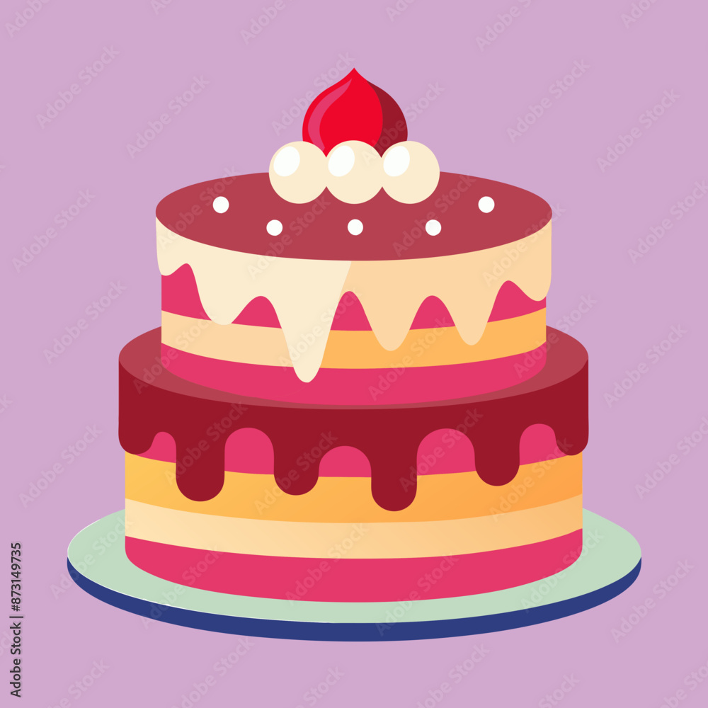 Birthday cake vector illustration Birthday cake vector illustration