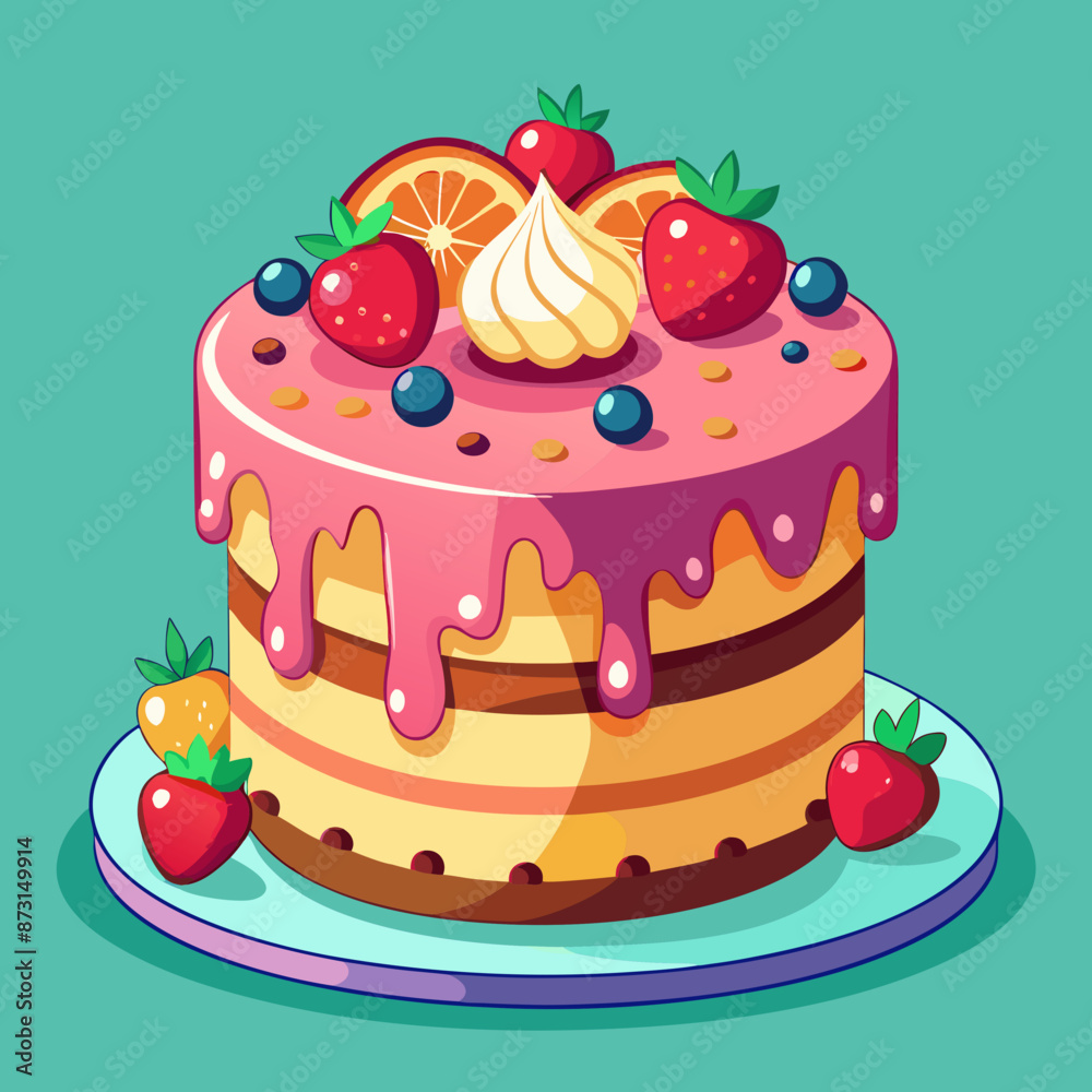 Birthday cake vector illustration Birthday cake vector illustration