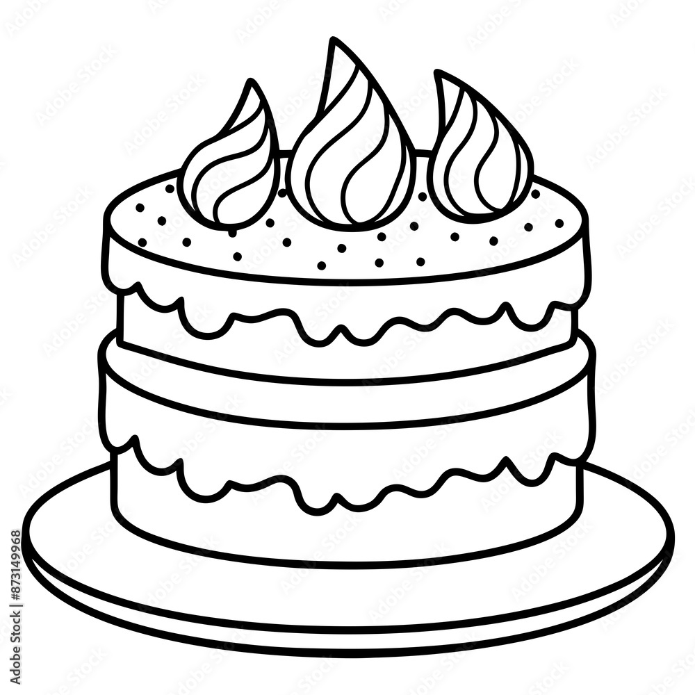 Birthday cake vector illustration Birthday cake vector illustration