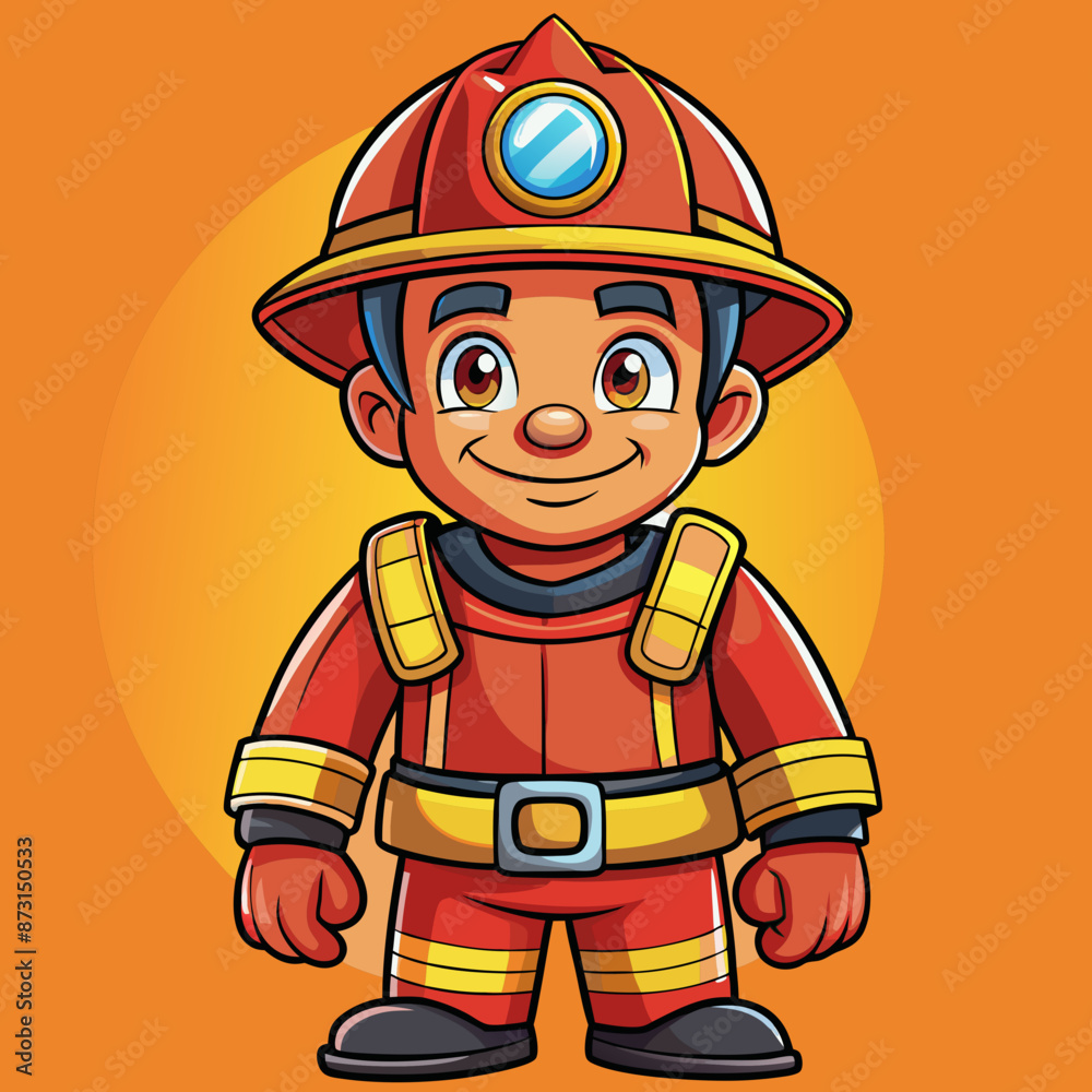 vector illustration of firefighter vector illustration of firefighter