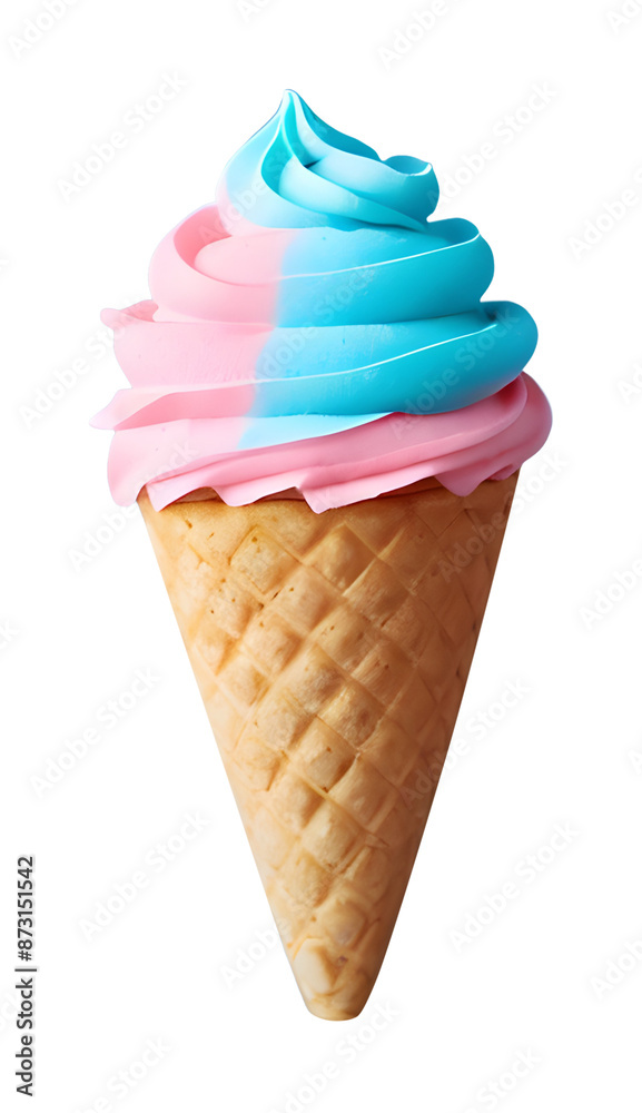 strawberry and blue moon soft serve, ice cream, USA strawberry and blue moon soft serve, ice cream, USA