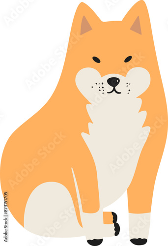 Shiba Inu Dog Illustration