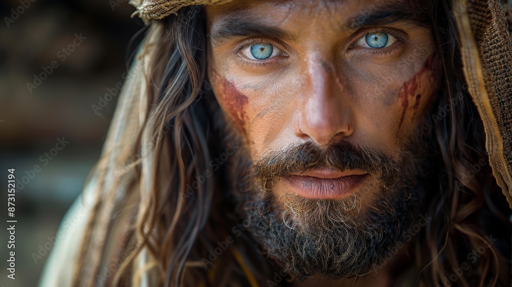 Traditional Robe Jesus Christ Portrait Traditional Robe Jesus Christ Portrait