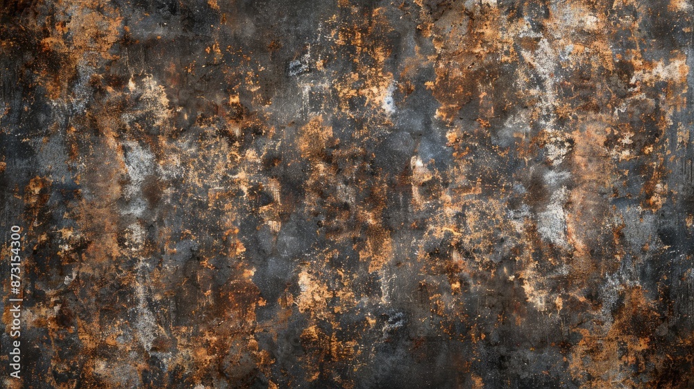 Texture of weathered metal with a rusty grunge aesthetic Texture of weathered metal with a rusty grunge aesthetic
