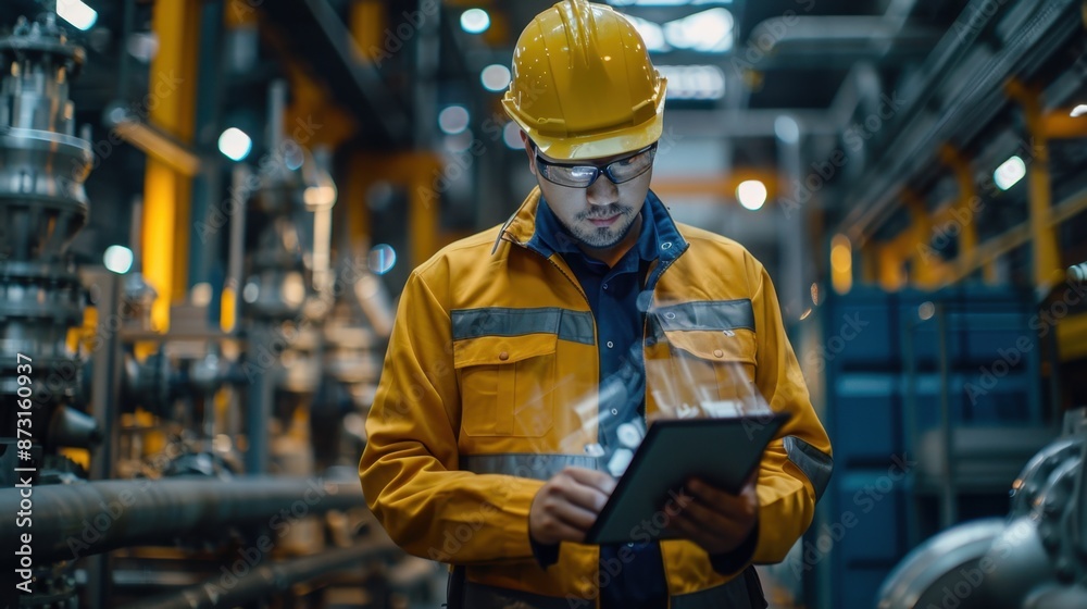 Engineer Using Tablet with AI Software in Smart Factory
Engineer Using Tablet with AI Software in Smart Factory