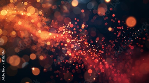 A sense of balance and harmony is achieved as the particles finally find a rhythm in their interactions.