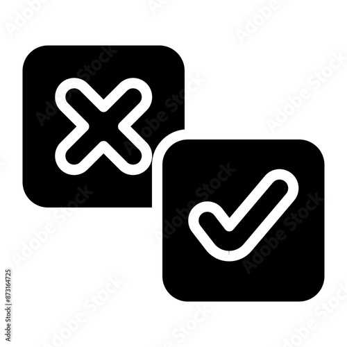 contradiction glyph icon