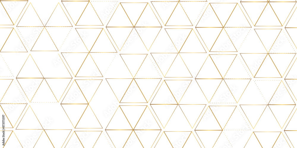 Abstract elegant background golden line texture. Abstract golden geometric overlapping hexagon pattern abstract futuristic background design. data concept. vector illustration.	