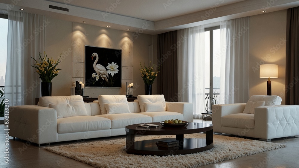 modern living room interior design with white sofa modern living room interior design with white sofa