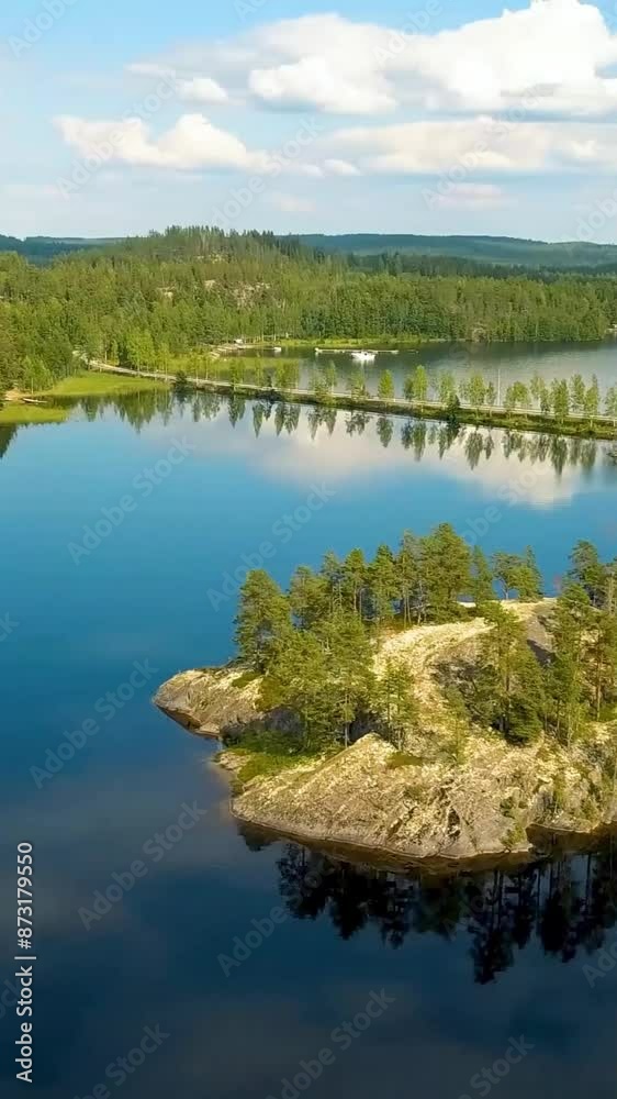 Aerial view of beautiful Finland landscape Aerial view of beautiful Finland landscape
