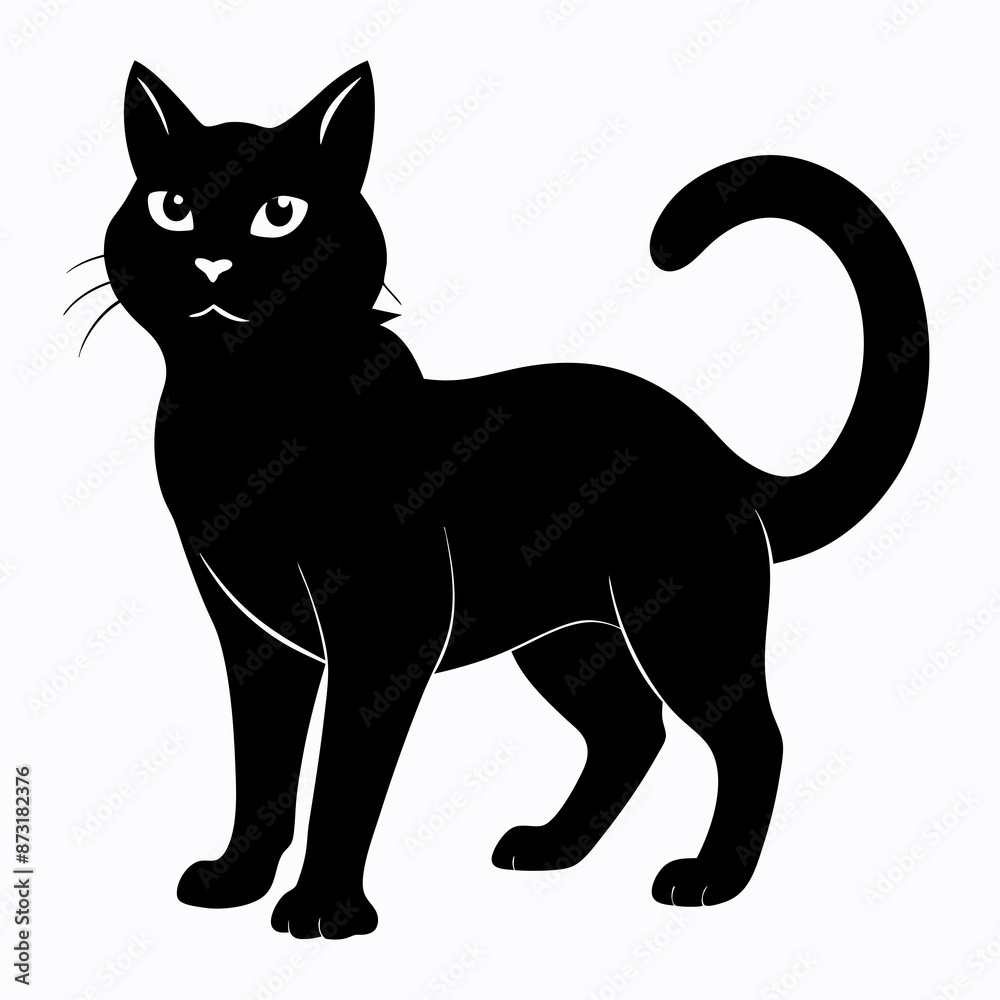 halloween cat black vector silhouette halloween cat black vector silhouette