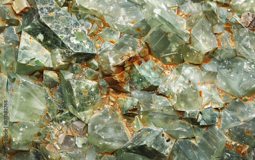 Obraz premium green gemstone texture background