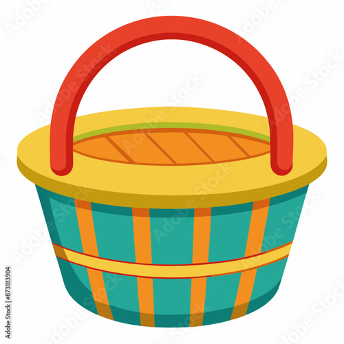 basket clipart cartoon Illustration drawing
