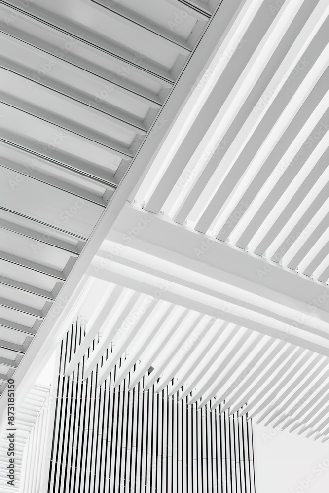 Fototapeta premium Abstract Minimalistic Architecture Landscapes Concept: Exploring Simplicity in Form and Space. Perfect for Indoor Decoration and Creative Artistic Inspiration. Vertical Version, ar 2:3