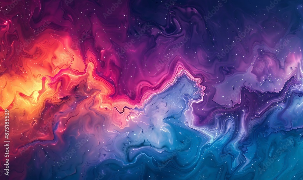 Vibrant Fluid Gradient with Swirling Colors, Abstract Dreamscape Wallpaper Vibrant Fluid Gradient with Swirling Colors, Abstract Dreamscape Wallpaper