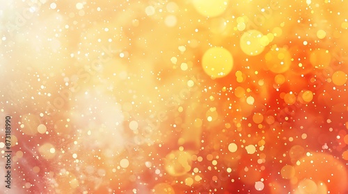 Elegant and colorful Christmas backdrop with a yellow-orange textured background, grunge and watercolor stains, minimalist design, soft pastel shades