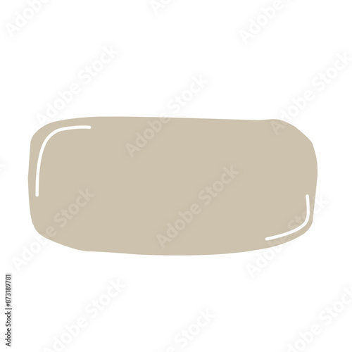 Hand drawn organic rectangles. Vector geometrical shapes. Color speech bubble blobs.