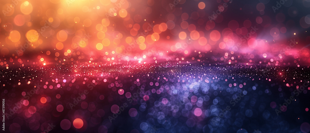 Vibrant Bokeh Abstract Background with Warm and Cool Tones Vibrant Bokeh Abstract Background with Warm and Cool Tones