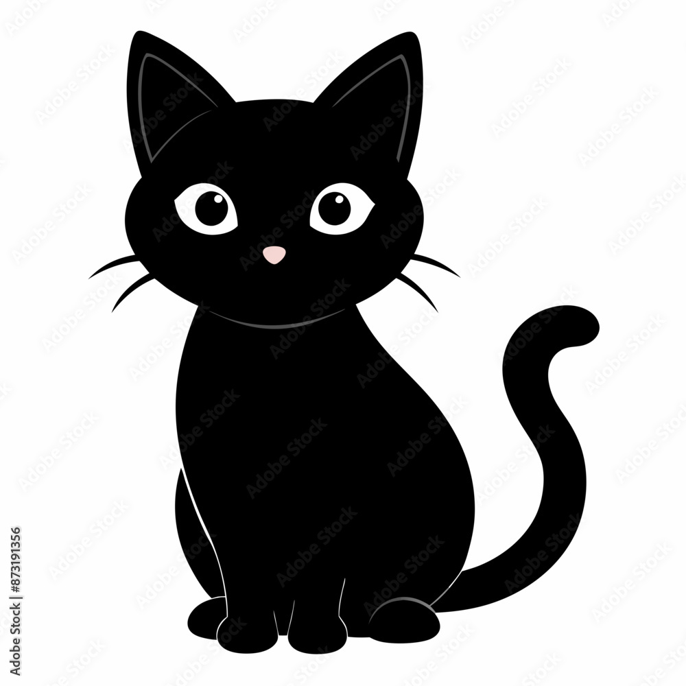 mini cat black vector silhouette mini cat black vector silhouette