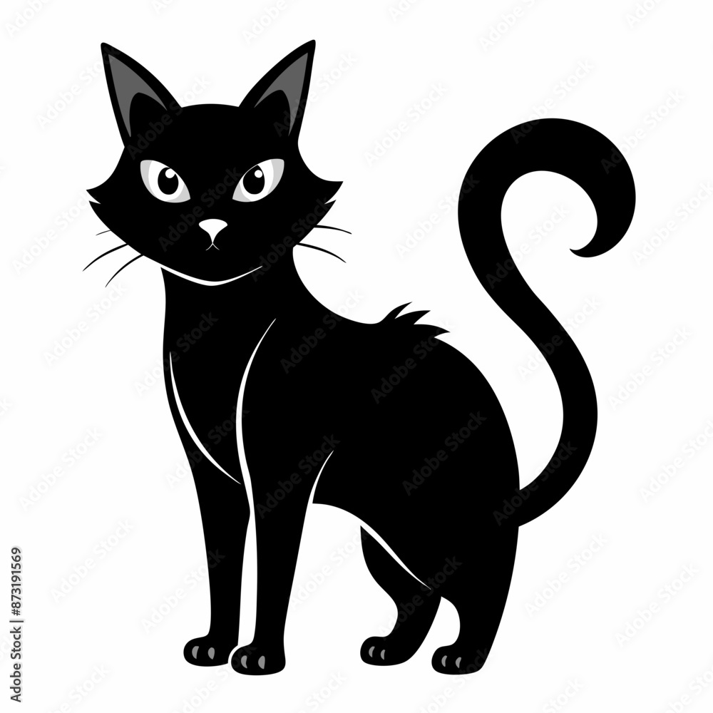 mini cat black vector silhouette mini cat black vector silhouette