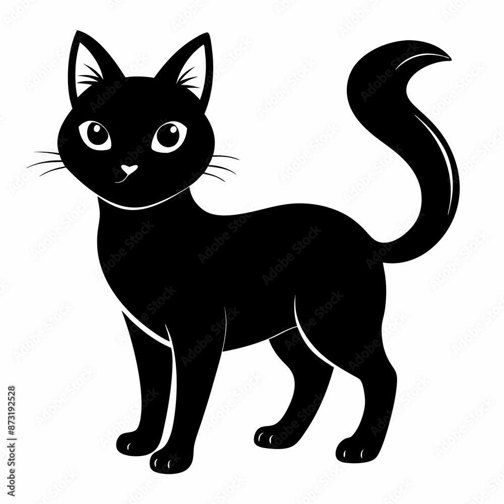 mini black cat vector mini black cat vector