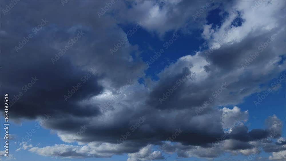 Little birds soar around the dark clouds at sunset Little birds soar around the dark clouds at sunset