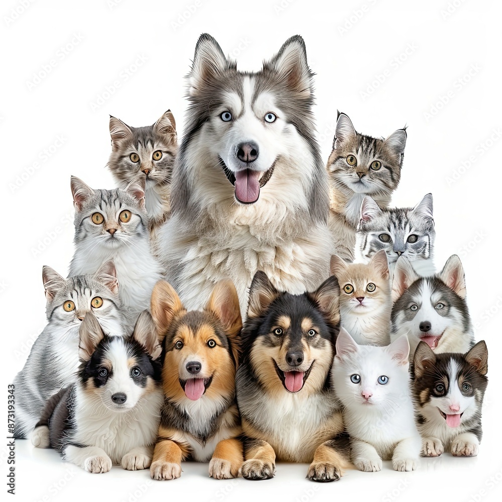 animal photography isolated on white background animal photography isolated on white background