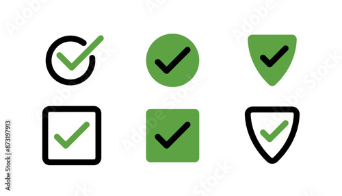 Check Mark, Security, Task, Verification Vector Icons