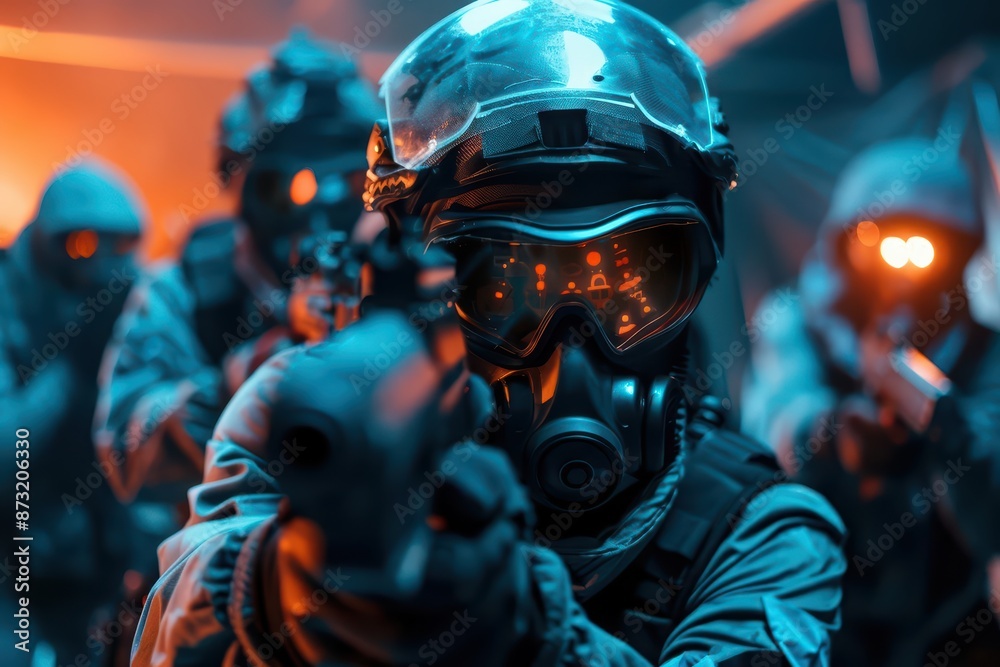 A hightech sports event celebrates the ultimate winner of a zombie survival race A hightech sports event celebrates the ultimate winner of a zombie survival race