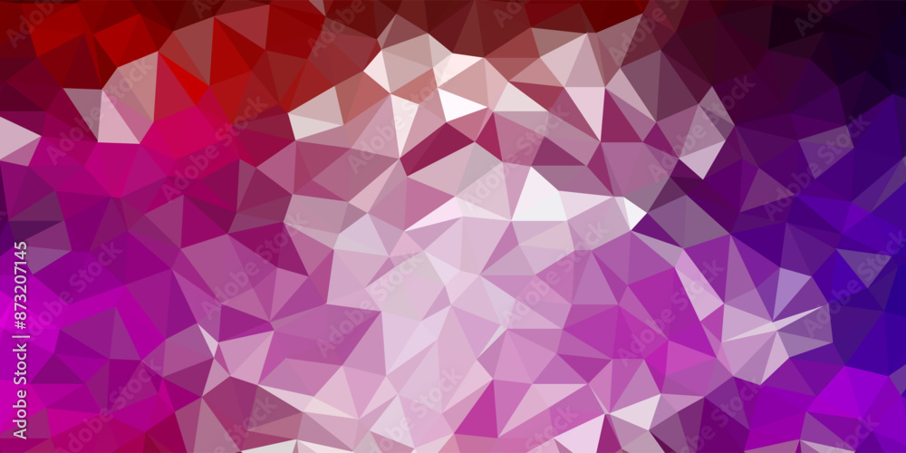 Dark blue, red vector poly triangle template. Dark blue, red vector poly triangle template.