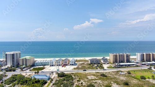 Aerial view of the beach at Perdido Key photo