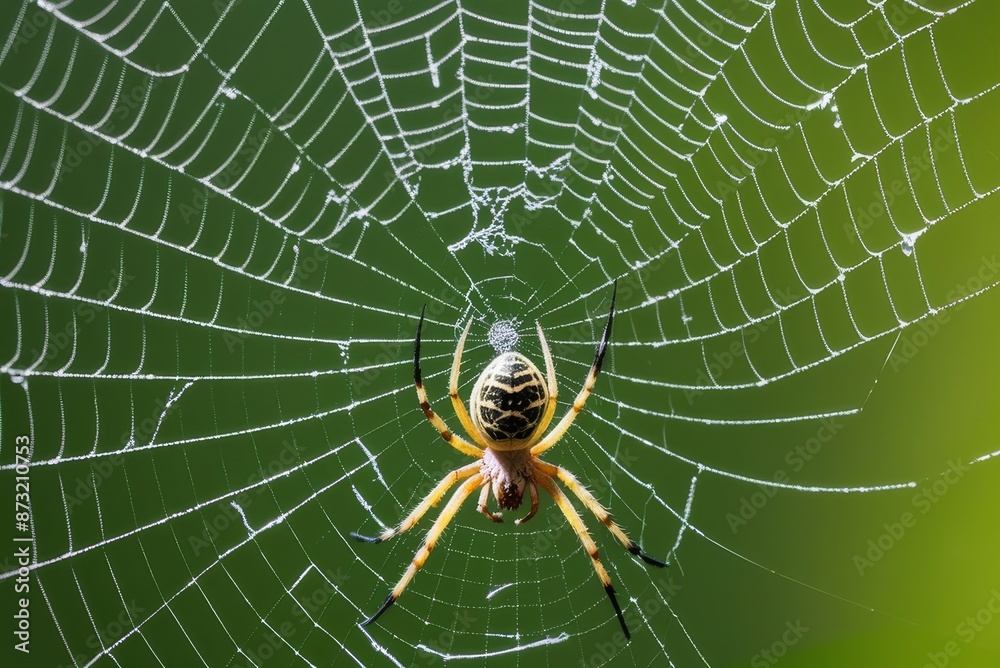 Obraz premium A Spider in its Web