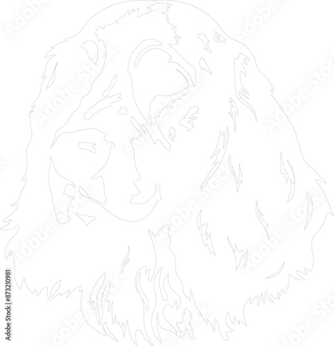 English Setter outline