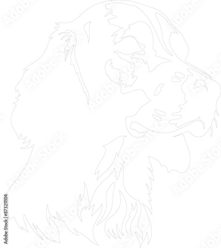 English Setter outline
