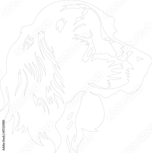 English Setter outline