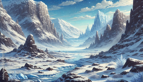 Tundra Landscape RPG Background