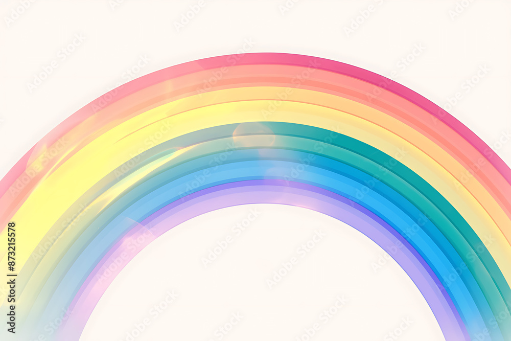 Cartoon rainbow rendered on a white background, featuring bright and vibrant colors in a smooth, arched shape, perfect for cheerful and playful designs. Cartoon rainbow rendered on a white background, featuring bright and vibrant colors in a smooth, arched shape, perfect for cheerful and playful designs.