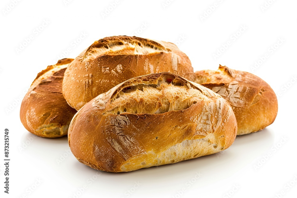 close up Siced bread isolated on white background close up Siced bread isolated on white background