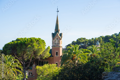 Scenic aerial view of Barcelona's vibrant cityscape