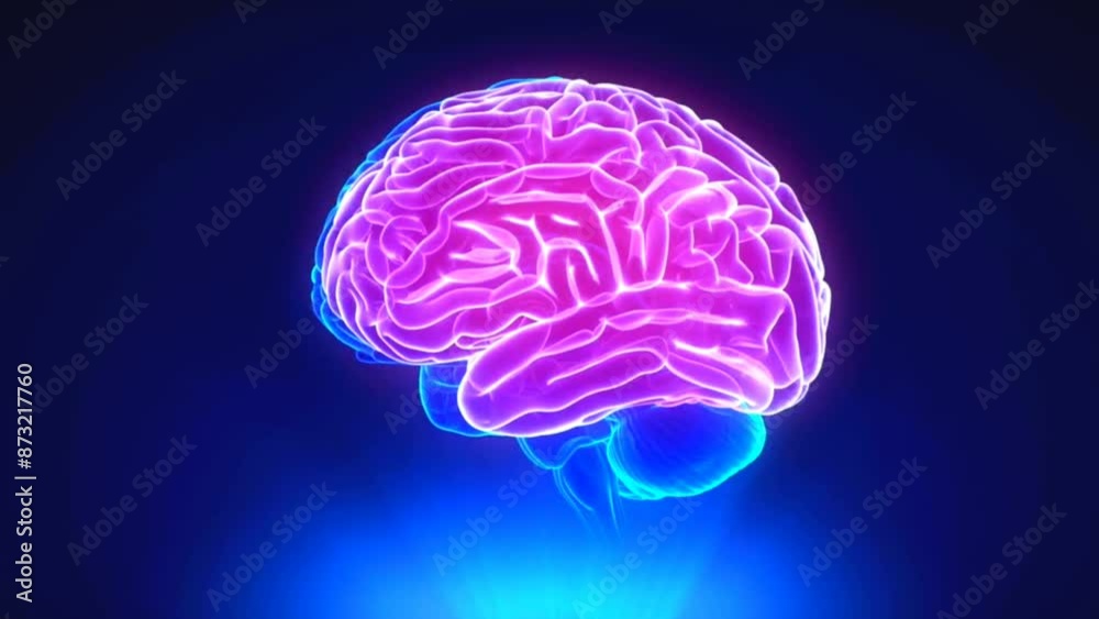 Human Brain neuron Scan animation Human Brain neuron Scan animation