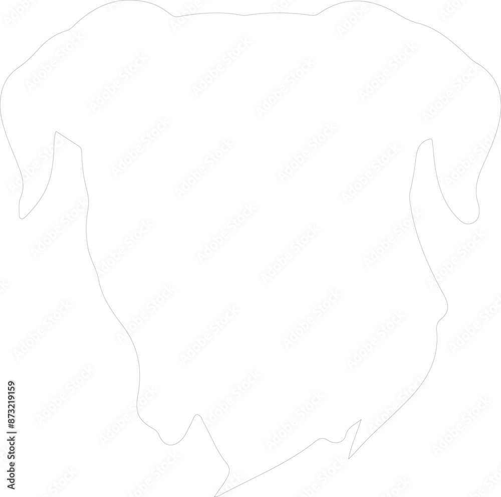 Naklejka premium Cane Corso outline