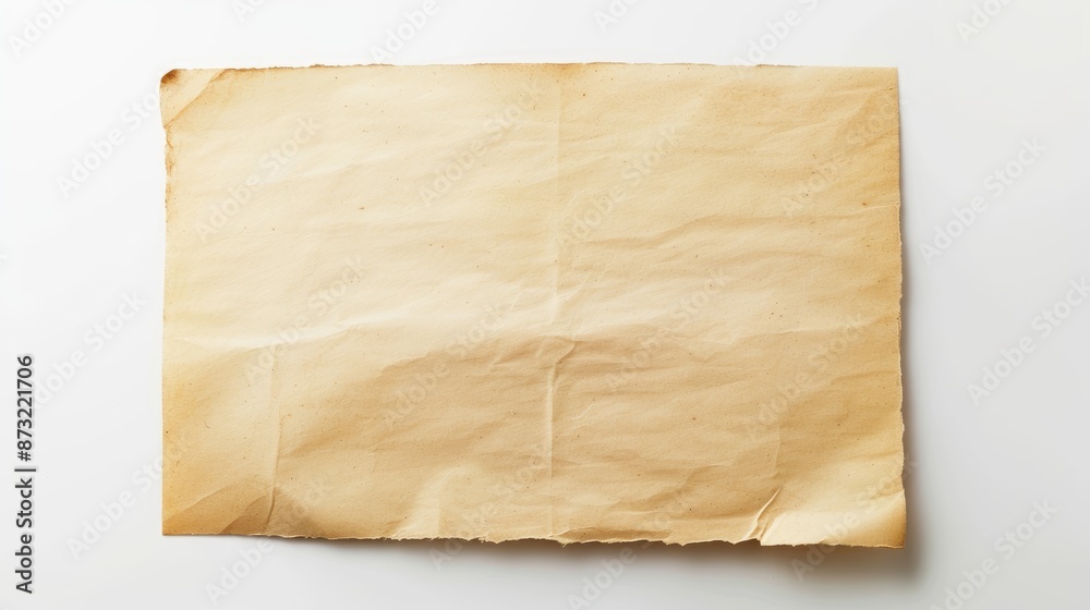 Blank paper isolated on white background with shadow and clipping path Blank paper isolated on white background with shadow and clipping path