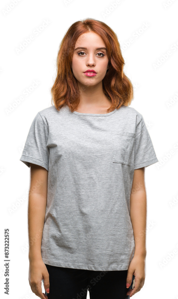 Young beautiful woman over isolated background with serious expression on face. Simple and natural looking at the camera. Young beautiful woman over isolated background with serious expression on face. Simple and natural looking at the camera.