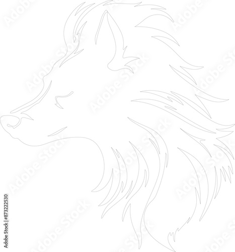 Wallpaper Mural Chinese Crested outline Torontodigital.ca