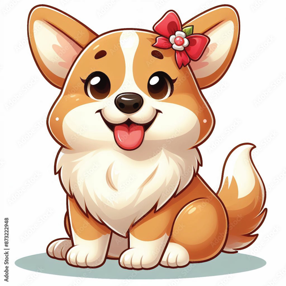 Cute Corgi Vector Cartoon illustration Cute Corgi Vector Cartoon illustration