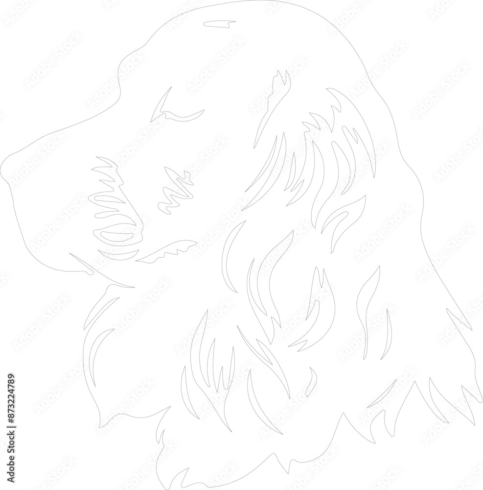 Cocker Spaniel outline Cocker Spaniel outline